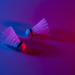 2 volants avec un fond rose : bleu